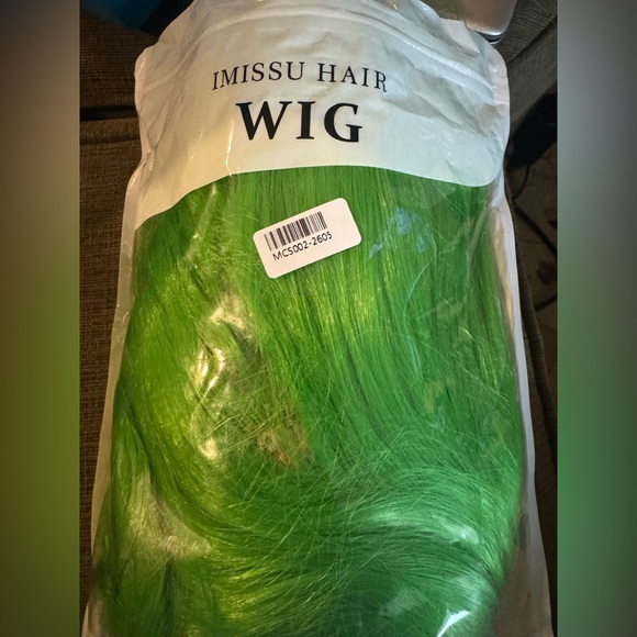 New in Package Long Curly Natural Hair Cosplay Wig with Bangs Colorful Halloween - Picture 7 of 8